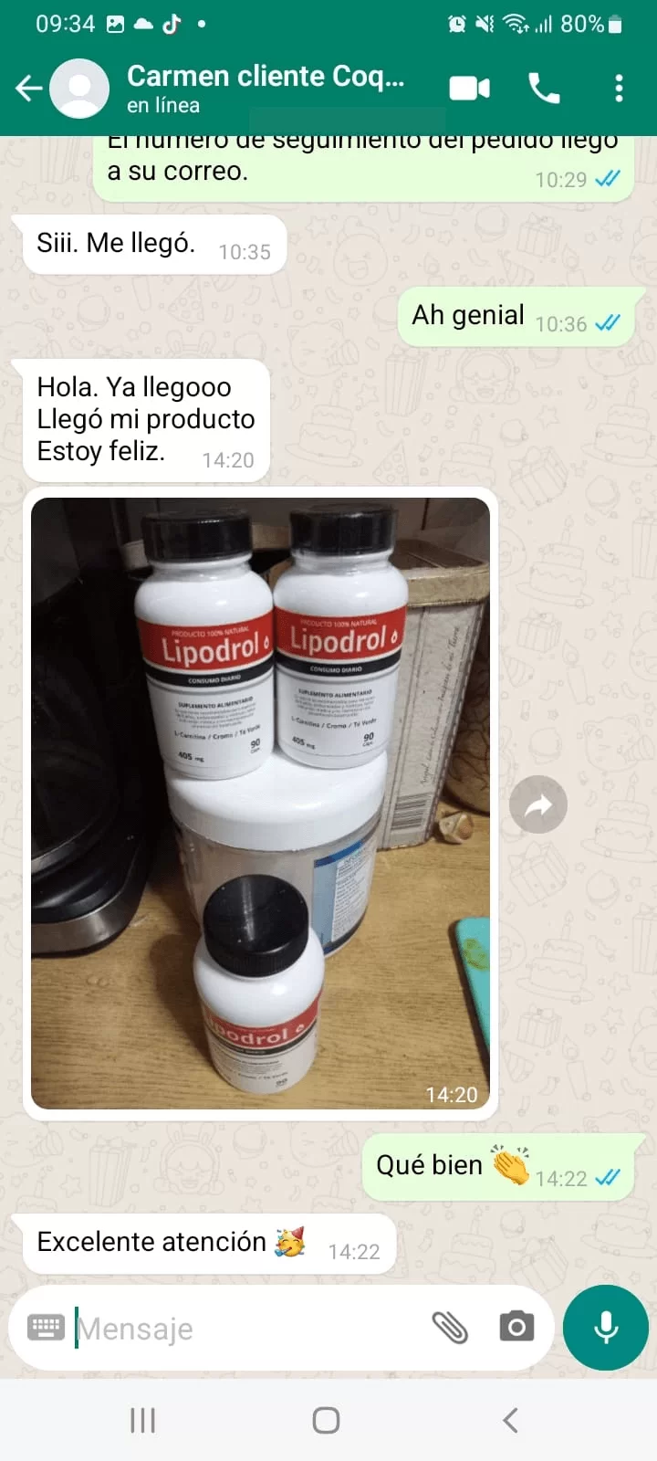 Cliente Lipodrol Obesidad sobrepeso adelgazar